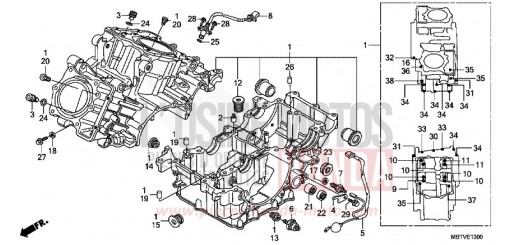 CARTER MOTEUR XL1000VAB de 2011